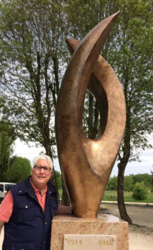 Inauguration Monument aux Morts - ORGEUX - COUQUEBERG - sculpture en bronze