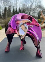 Sculpture bronze Cavale violet - COUQUEBERG - KOOKYKROM