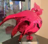 Sculpture bronze poule orphéo - COUQUEBERG - KOOKYKROM