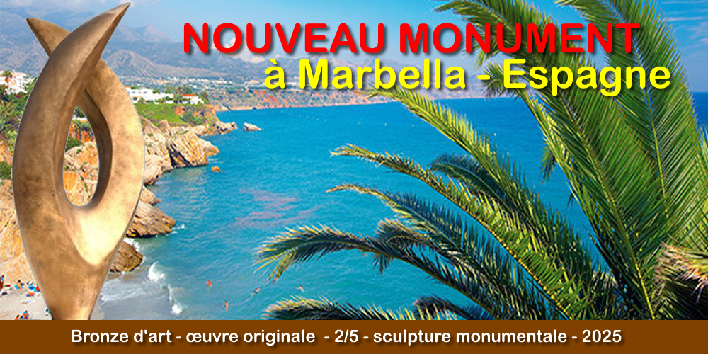 Nouveau monument à Marbella - Espagne - COUQUEBERG