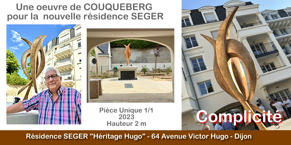 Nouveau monument COMPLICITE à Dijon- Héritage Hugo SEGER - COUQUEBERG