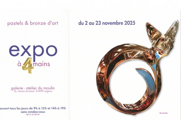 Exposition "A 4 mains" du 2 au 23 Novembre 2025 - COUQUEBERG - A 4 mains - Bronzes et Pastels - COUQUEBERG