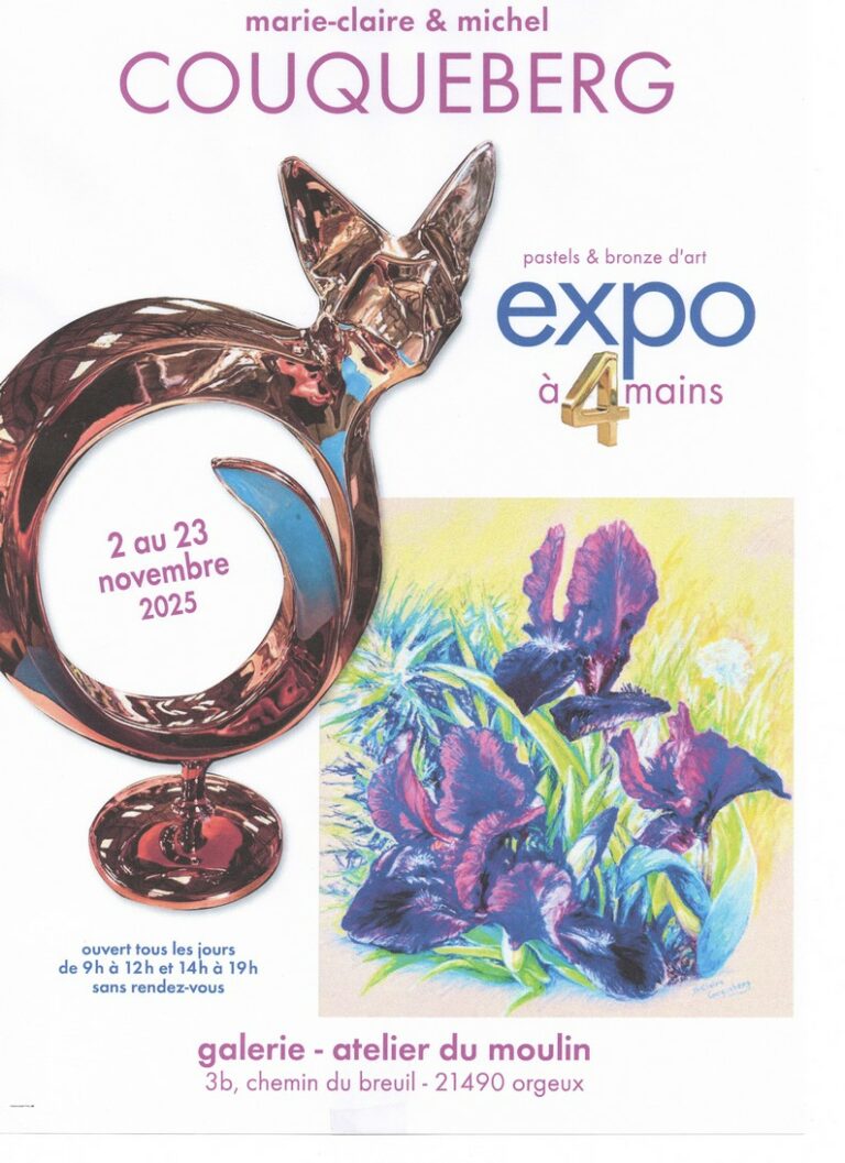 Exposition "A 4 mains" du 2 au 23 Novembre 2025 - COUQUEBERG - A 4 mains - Bronzes et Pastels - COUQUEBERG