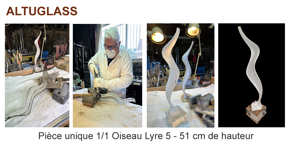 Oiseau Lyre 5 - Pièce unique 1/1 51 cm de hauteur - COUQUEBERG