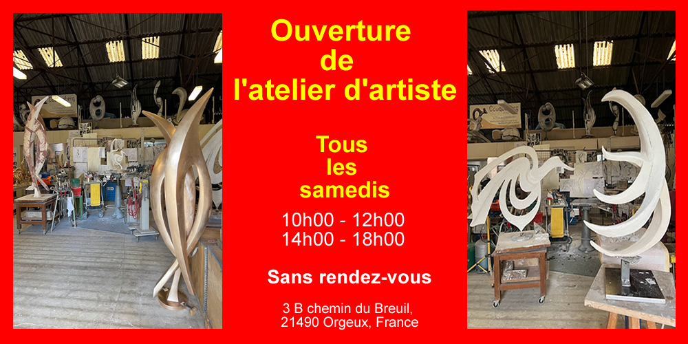 Ouverture atelier les samedis 10 a 12 et 14 a 18